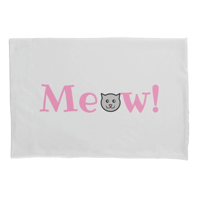 Sassy Cat Pillow Cover (Front)