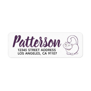 Sassy Cat Return Address Label