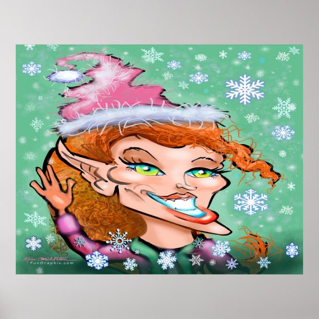 Sassy Christmas Elf Poster (Front)