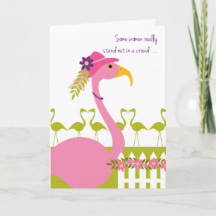Sassy Classy Flamingo for Mum on Mother's Day Card