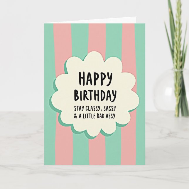 Sassy Cloud Birthday Card (Front)