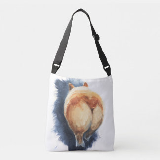 Sassy Corgi Butt Cross-Body Tote Bag
