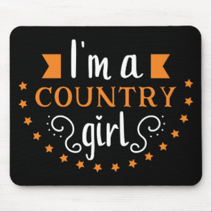Sassy Cowgirl Princess Country Horse Line Dancing Mouse Pad