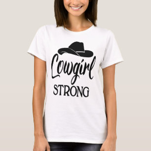 Sassy Cowgirl Strong Cowboy Hat Line Dancing Rodeo T-Shirt