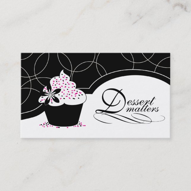 Sassy Cupcake Business Cards (Front)