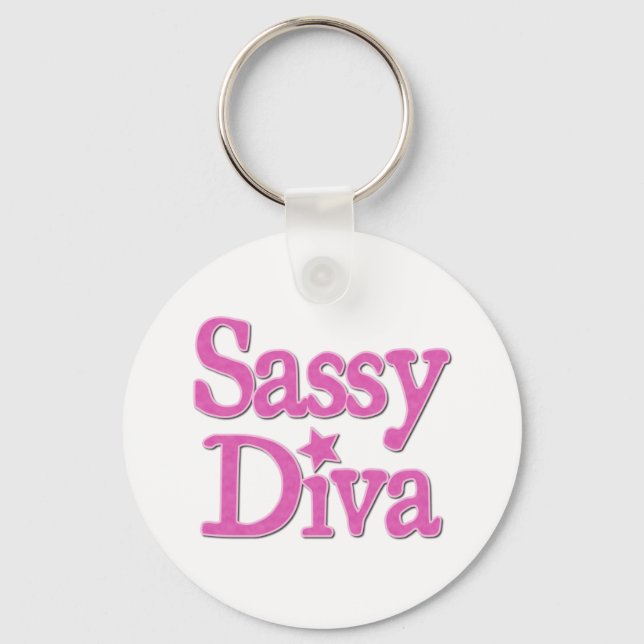 Sassy Diva Key Ring (Front)