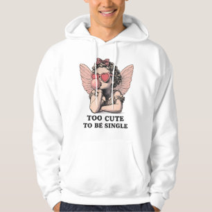 Sassy Dreamscape Cherub – "Too Cute To Be Single" Hoodie