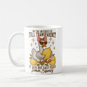 Sassy Duck with Lemons and a Twist of Humour Coffee Mug