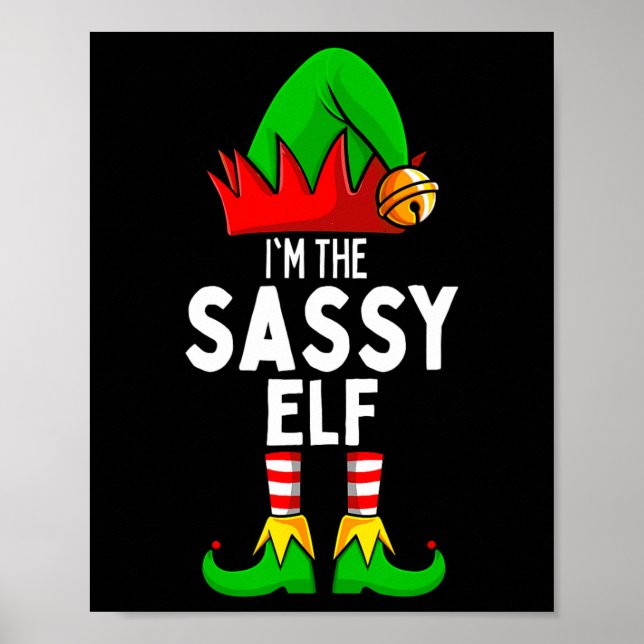 Sassy Elf Matching Family Christmas  Poster (Front)
