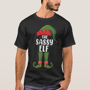 Sassy Elf Matching Family Group Christmas Party T-Shirt