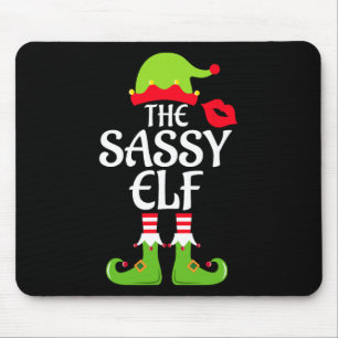 Sassy Elf Matching Family Group Christmas Party Xm Mouse Pad