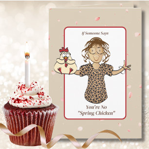 Sassy Ethnic Female Cartoon Funny Saying Birthday  Card