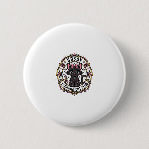 Sassy Feminine Cat Funny Cat Lover Design - Sassy 6 Cm Round Badge