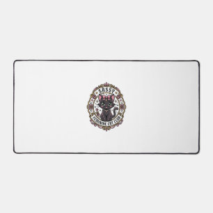 Sassy Feminine Cat Funny Cat Lover Design - Sassy Desk Mat