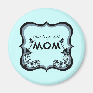 Sassy Floral World's Greatest Mum Magnet