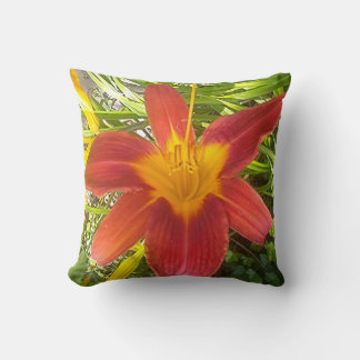 sassy flower Throw Pillow