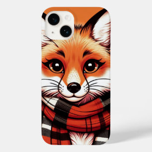 Sassy Fox Wearing a Scarf Case-Mate iPhone 14 Case