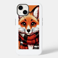 Sassy Fox Wearing a Scarf