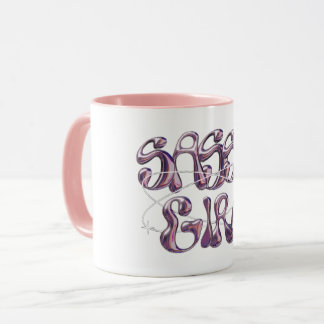 Sassy Girl Light Pink Coffee Mug | Purple Marble T
