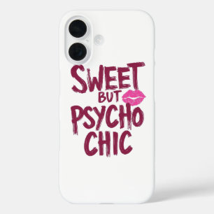 Sassy Girly Humour with Pink Lips iPhone 16 Case