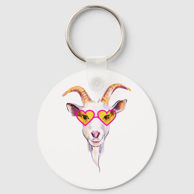 Sassy Goat Key Ring (Front)