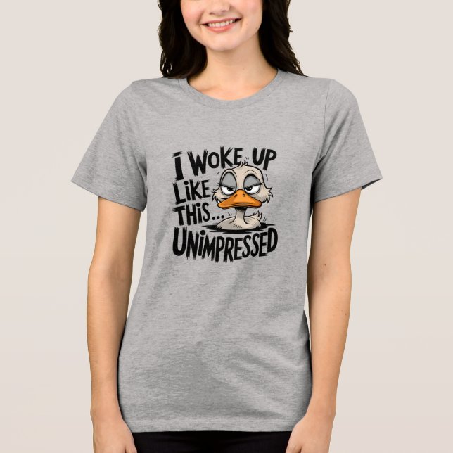 Sassy Graphic  - Funny Unimpressed Tee (Front)