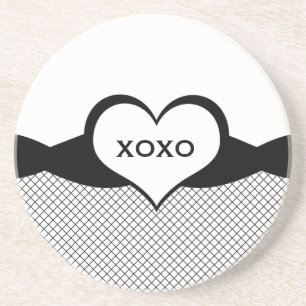 Sassy Heart Fishnet Love Coaster