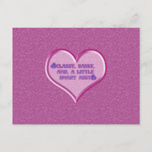 Sassy Heart Postcard
