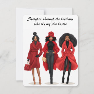 Sassy Holiday Gift Card Sleighing Christmas