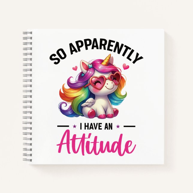 Sassy i have an attitude notebook (Front)