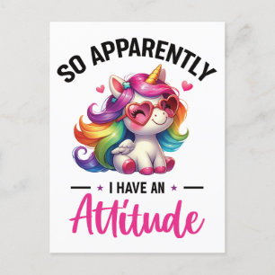 Sassy i have an attitude postcard