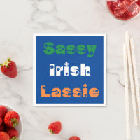 Sassy Irish Lassie Paper Napkin