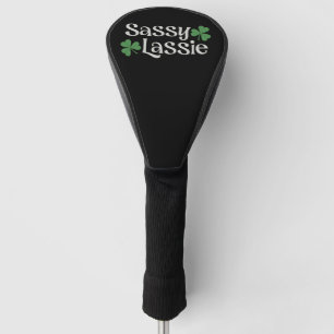 Sassy Lassie St Patrick's Day Irish Girl Shamrock Golf Head Cover