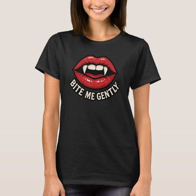 Sassy Lips, Sharp Kisses T-Shirt (Front)