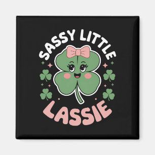 Sassy Little Lassie Funny St Patrick's Day Magnet