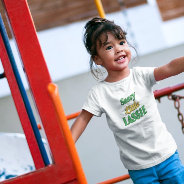 Sassy Little Lassie St. Patrick's Day  Baby T-Shirt (Creator Uploaded)