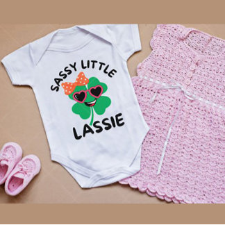 Sassy Little Lassie: St. Patrick's Day Kids Babies Baby Bodysuit