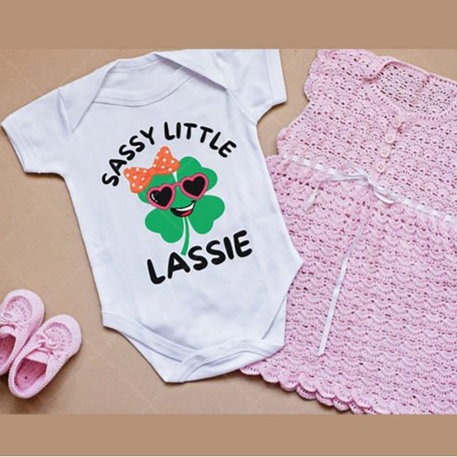 Sassy Little Lassie: St. Patrick's Day Kids Babies Baby Bodysuit (Creator Uploaded)