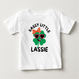 Sassy Little Lassie: St. Patrick's Day Kids Babies Baby T-Shirt