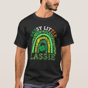 Sassy Little Lassie St Patrick's Day Rainbow Women T-Shirt