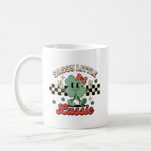 Sassy Little Lassie St Patricks Day Saint Pattys Coffee Mug