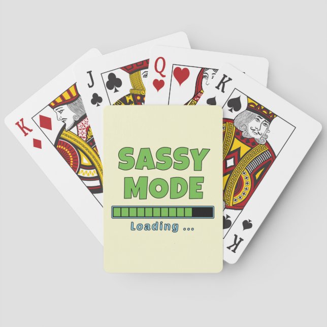 Sassy Mode Loading … Playing Cards (Back)