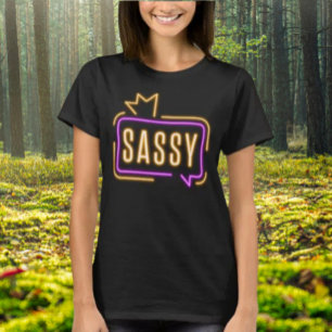 Sassy Neon Glow Shirt – Bold Attitude Graphic Tee