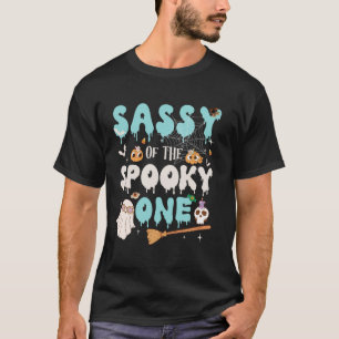 Sassy of The Spooky One Boy 1st Birthday Halloween T-Shirt