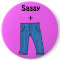 Sassy pants button