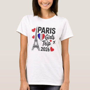 Sassy Paris Girls Trip 2026 Vacation Kids Reunion T-Shirt