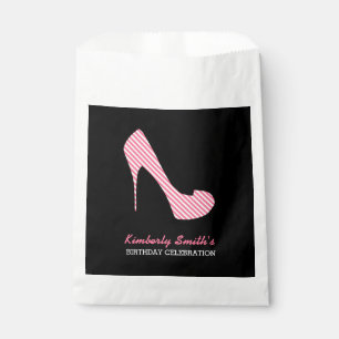 Sassy Pink Stiletto High Heel Birthday Party Favour Bag