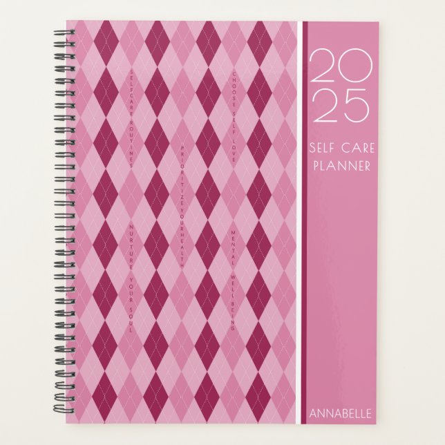 Sassy Pinkista Self Care Planner (Front)