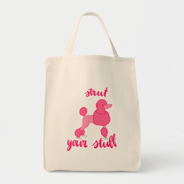 Sassy Poodle Tote Bag (Front)
