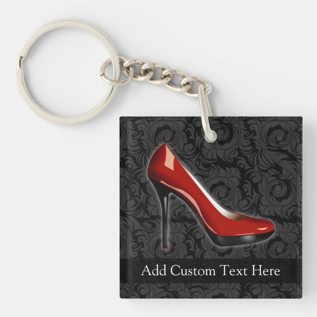 Sassy Red Shoe Key Ring (Front)